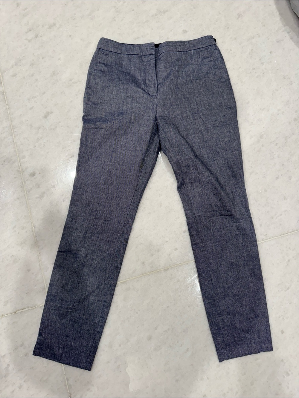 Zara Navy Blue Pants with Branded Waist Label